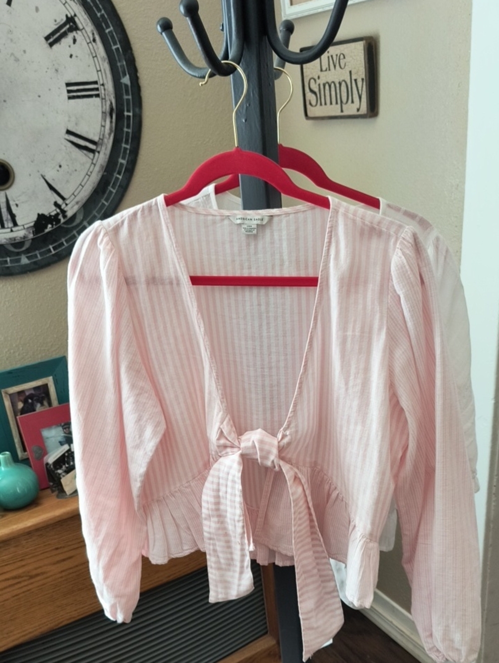 2 American Eagle Cropped Blouses